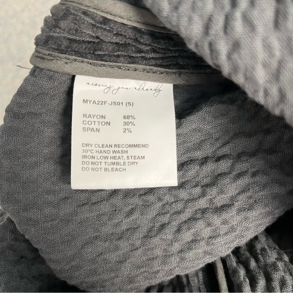 Missing You Already Corduroy Square Neck Jumpsuit Charcoal Gray Women’s Size S - Picture 8 of 12